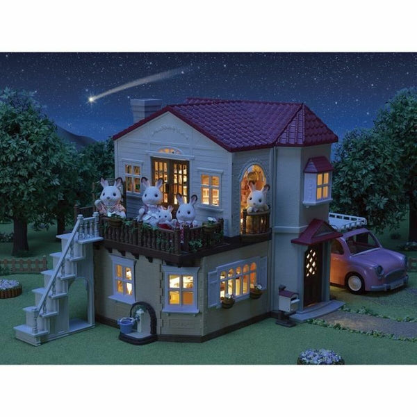 Playset Sylvanian Families Red Roof Country Home Doll's House Rabbit