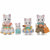 Dolls House Accessories Sylvanian Families 5738 Latte Cat Family