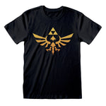 Short Sleeve T-Shirt The Legend of Zelda Hyrule Logo Black Unisex