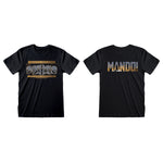 Short Sleeve T-Shirt The Mandalorian Row of Helmets Black Unisex