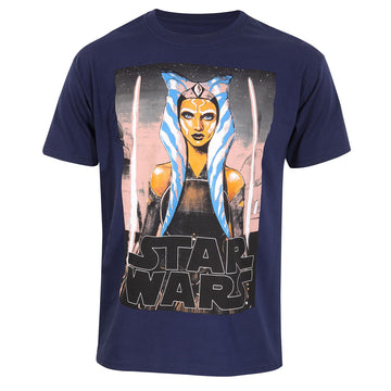 Short Sleeve T-Shirt Star Wars White Blades Blue Unisex