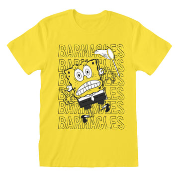 Unisex Short Sleeve T-Shirt Spongebob Barnacles Yellow