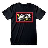 Unisex Short Sleeve T-Shirt Willy Wonka Wonka Bar Black