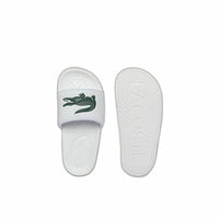 Women's Flip Flops Lacoste Croco Dualiste Synthetic Logo Strap White