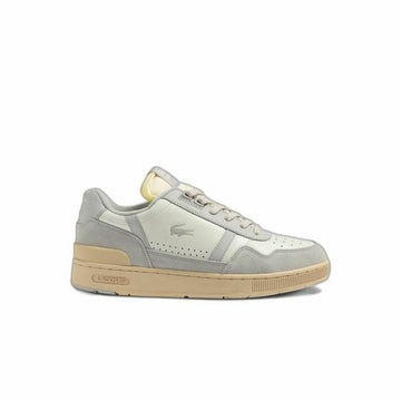 Men’s Casual Trainers Lacoste T-Clip Leather Tonal Grey