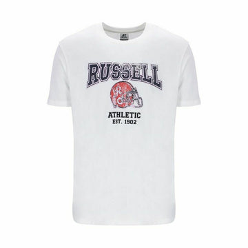 Short Sleeve T-Shirt Russell Athletic Amt A30421 White Men