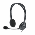 Headphones with Headband Logitech H111 Black Grey
