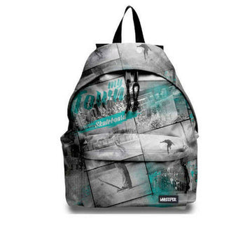 School Bag Unkeeper SKATEBOARD Grey 32,5 x 43 x 13,5 cm