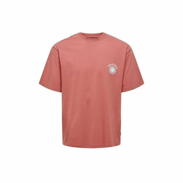 Men’s Short Sleeve T-Shirt Only & Sons Onskasen Rlx Salmon