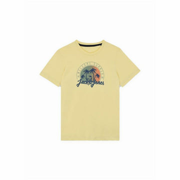 Child's Short Sleeve T-Shirt Jack & Jones Jjsummer Smu Vibe Tee Yellow