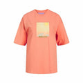 Women’s Short Sleeve T-Shirt Jack & Jones Jxpaige Orange