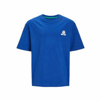 Child's Short Sleeve T-Shirt Jack & Jones Jorcole Back Print Dark blue