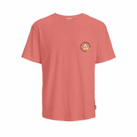 Child's Short Sleeve T-Shirt Jack & Jones Jcofast Print Tee Ss  Orange