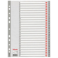 Seperators Esselte 1-31 Numbered Grey A4 31 Sheets (10Units)