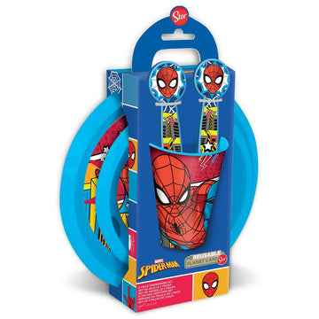 Children’s Dinner Set Spider-Man CZ11313 Plastic (5 Pieces)