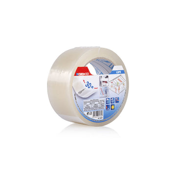 Adhesive Tape Geko Transparent 50 mm x 30 m Plastic