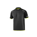 Men’s Short Sleeve T-Shirt Sparco TW Yellow Grey S