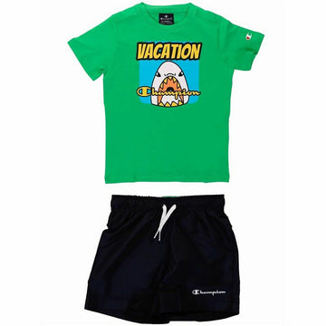 Children's Sports Outfit Champion Green 2 Pieces