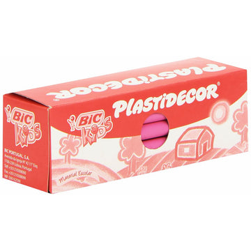 Coloured crayons Plastidecor 8169741 Pink Plastic 25 Pieces (25 Pieces) (25 Units)