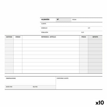 Dispatch Order Book Apli A-121 Quarto (10 Units)