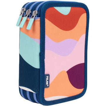 Triple Pencil Case Milan The Fun Multicolour 19,5 x 13 x 7,5 cm