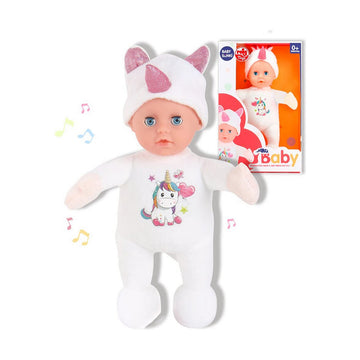 Baby doll Reig Fluffy toy Unicorn 25 cm