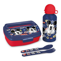 Children’s Dinner Set Mickey Mouse Happy smiles 21 x 18 x 7 cm Red Blue