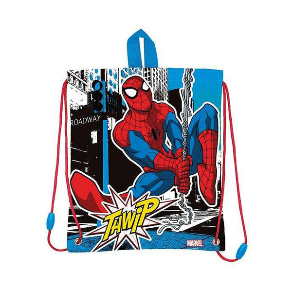 Backpack with Strings Stor Spiderman Streets Lunchbox (25 x 3 x 30 cm)