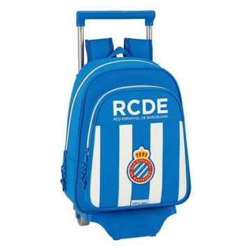 School Rucksack with Wheels 705 RCD Espanyol (27 x 10 x 67 cm)