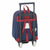 School Rucksack with Wheels 805 Levante U.D. 611820280 Blue Deep Red