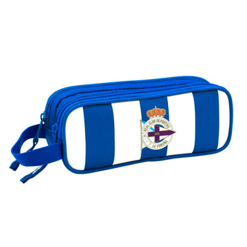 Double Carry-all R. C. Deportivo de La Coruña Blue White 21 x 8 x 6 cm