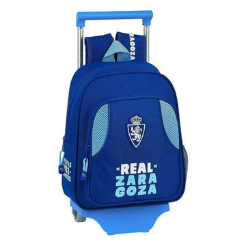 School Rucksack with Wheels 705 Real Zaragoza (27 x 10 x 67 cm)