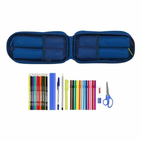 Backpack Pencil Case BlackFit8 M747 Dark blue 12 x 23 x 5 cm (33 Pieces)