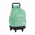 School Rucksack with Wheels Compact BlackFit8 M918 Turquoise