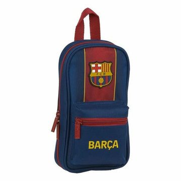 Backpack Pencil Case F.C. Barcelona 20/21 Maroon Navy Blue (33 Pieces)