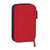 Double Pencil Case RFEF M854 Red 12.5 x 19.5 x 4 cm (28 Pieces)