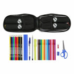 Backpack Pencil Case Real Madrid C.F. M747 White Black 12 x 23 x 5 cm (33 Pieces)