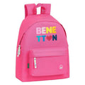 School Bag Benetton Heart Pink