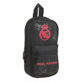 Backpack Pencil Case Real Madrid C.F. Black 12 x 23 x 5 cm 33 Pieces