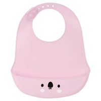 Bib Safta Koala Silicone Pink (21 x 2 x 26 cm)