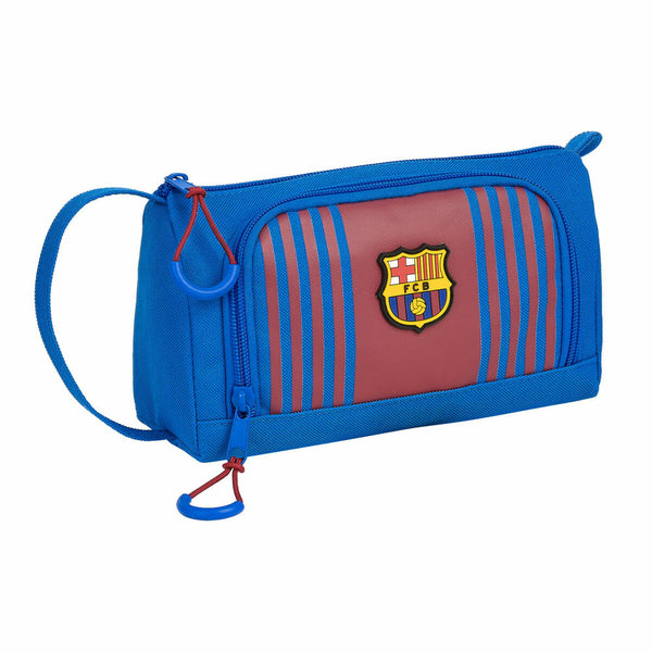 School Case F.C. Barcelona M917 Maroon Navy Blue 20 x 11 x 8.5 cm