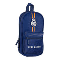 Backpack Pencil Case Real Madrid C.F. Blue 12 x 23 x 5 cm 33 Pieces