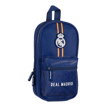 Backpack Pencil Case Real Madrid C.F. Blue 12 x 23 x 5 cm