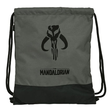 Backpack with Strings The Mandalorian 632158865 Black Grey (35 x 40 x 1 cm)