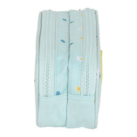 School Case BlackFit8 Daisies Light Blue (21 x 8 x 6 cm)