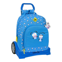 School Rucksack with Wheels El Hormiguero Blue (32 x 42 x 15 cm)