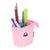 Pencil Holder Case Benetton Vichy Pink (8 x 19 x 6 cm)