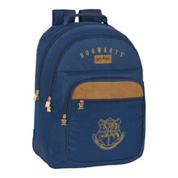 School Bag Harry Potter Magical Brown Navy Blue (32 x 42 x 15 cm)