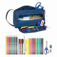 School Case with Accessories Munich Soon Blue (32 Pieces)