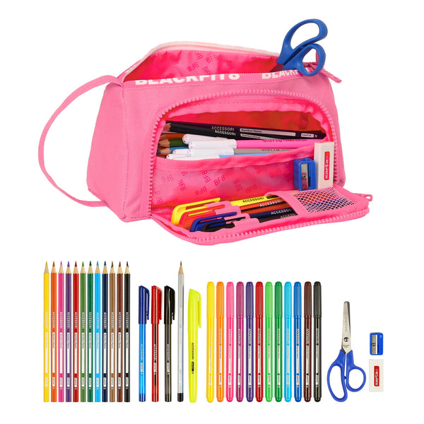 School Case with Accessories BlackFit8 Glow up Pink (32 Pieces)